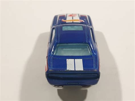 2012 Hot Wheels Hw Racing 08 Dodge Challenger Srt8 Metallic Blue Die Treasure Valley Antiques