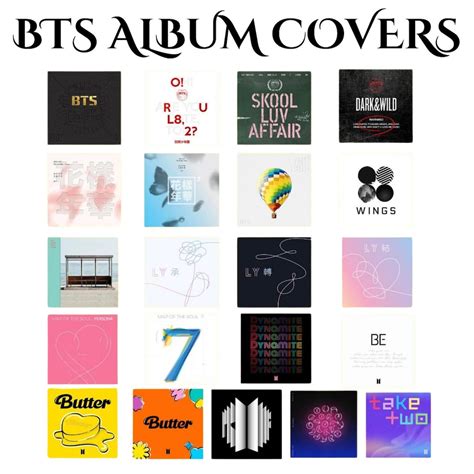 High Quality 5x5 BTS & Solo Album Cover Set Prints-rich Colour Printing ...