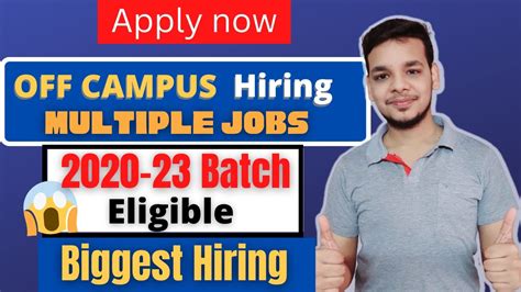 Latest Hiring Off Campus Job Drive For Batch