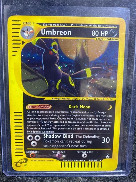 Umbreon H H Holo Rare Aquapolis Hobbies Toys Toys Games On