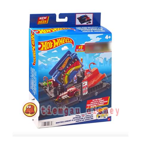 HOT WHEELS Toys Fuel Station HOT WHEELS City Explorer Fuel Station Shift Playset Shopee