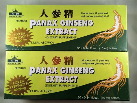 Royal King Panax Ginseng Extract 8000mg Extra Strength Contains 13 8