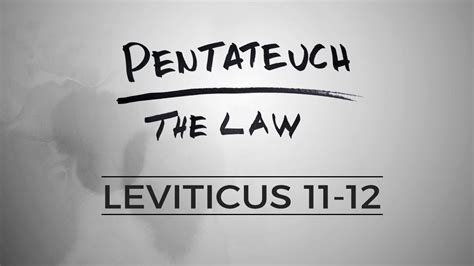 Pentateuch Leviticus Youtube