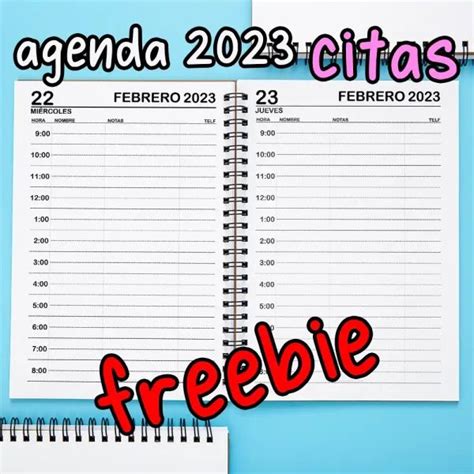 Mockup Agenda 2023 Citas Interior