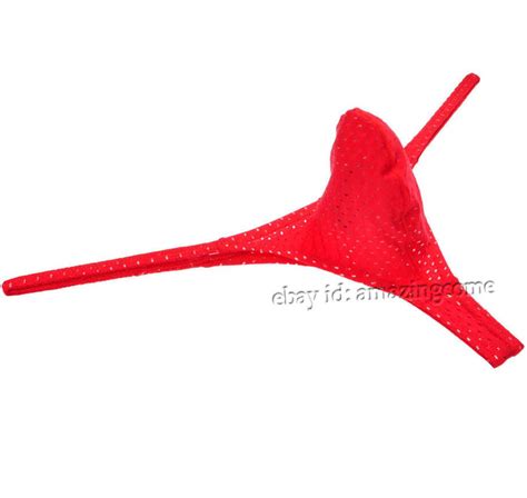 Buy Men S Tanga Breath Holes Bikini T Back Stretch Underwear Bulge Pouch Micro Thong Online At