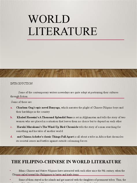 World Literature | PDF | Romanticism | Realism (Arts)