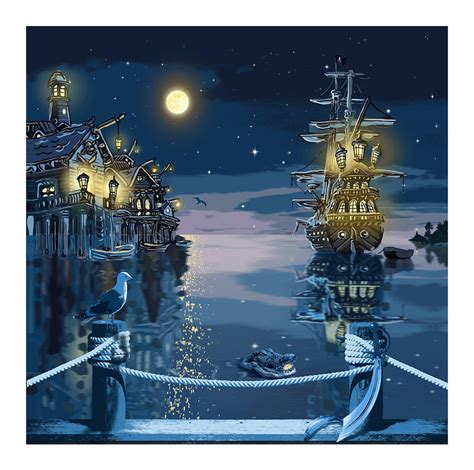 Peter Pan Backdrop Neverland Birthday Party Photo Backdrop Captain