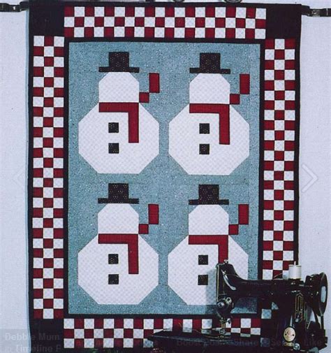 Debbie Mumm My Frosty And Friends Quilt Design Christmas Quilting