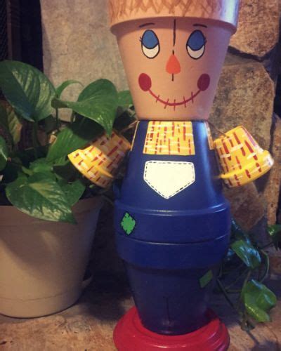 Scarecrow Flower Pot People Flower Flower Pots Flower Pot People