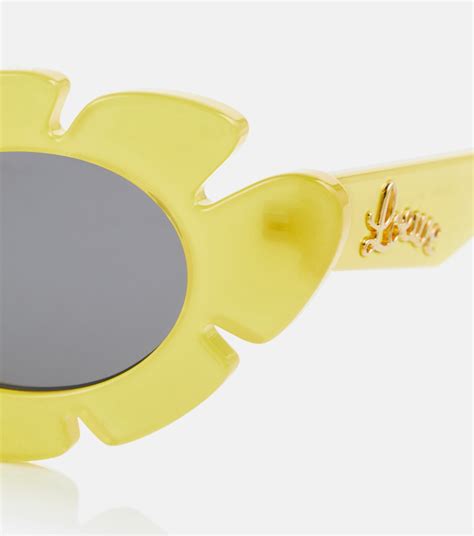 Paulas Ibiza Cat Eye Sunglasses In Yellow Loewe Mytheresa