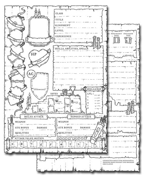 Kids Dnd Character Sheet