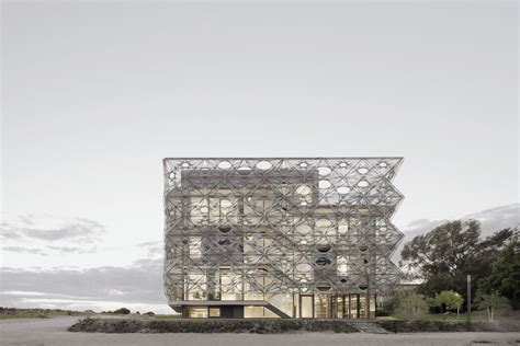 Gallery Of Detail Woven Carbon And Glass Fiber Facade Of Texoversum