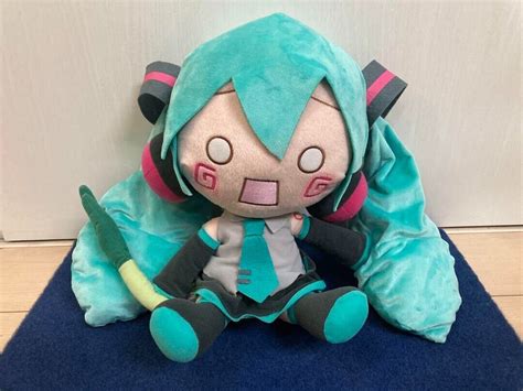 Plush Toy Hatsune Miku Hachune Miku Sega Jumbo Fluffy Vocaloid 30cm Ebay