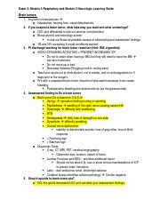 MedSurg 3 Exam 3 Docx Exam 3 Module 4 Respiratory And Module 5