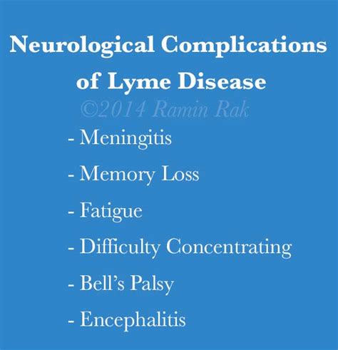 Neurological Complications of Lyme Disease