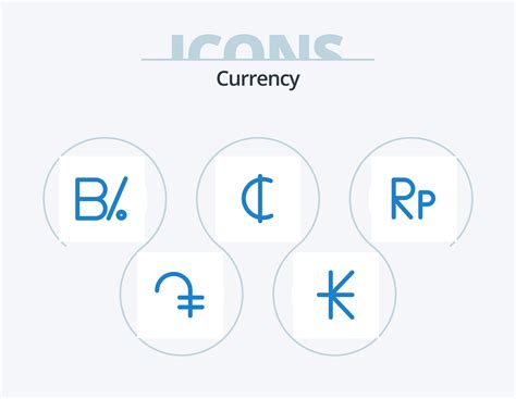 Moneda Azul Icono Paquete Icono Dise O Rupia Idr Balboa Dinero