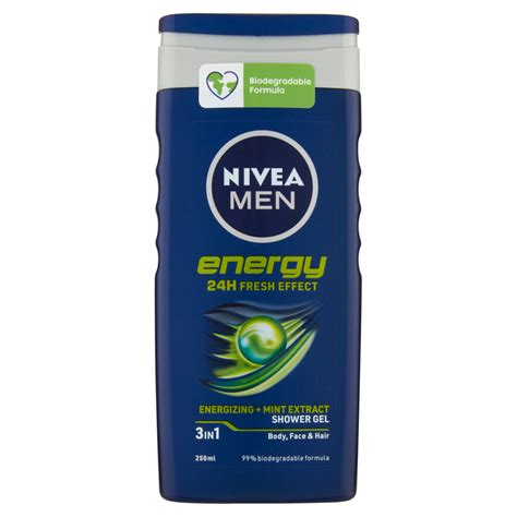 Nivea Men Energy 24h Fresh Effect Shower Gel 250 Ml Carrefour