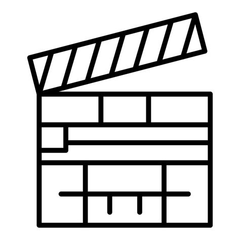 Clapperboard Icon Style 20878801 Vector Art At Vecteezy