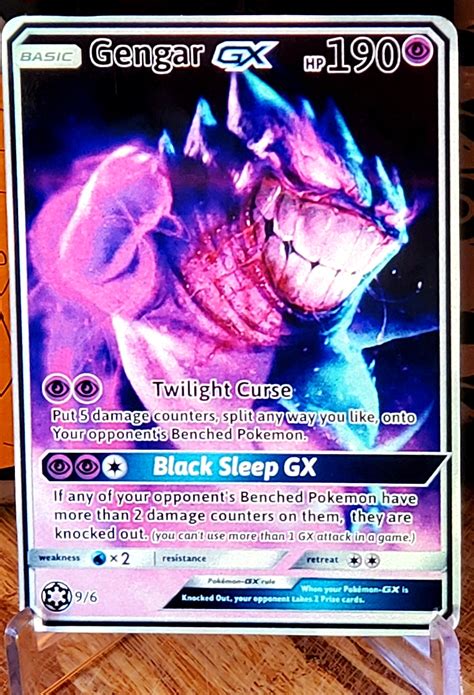 Gengar Gx Full Art Holographic Custom Fan Made Orica Card Etsy