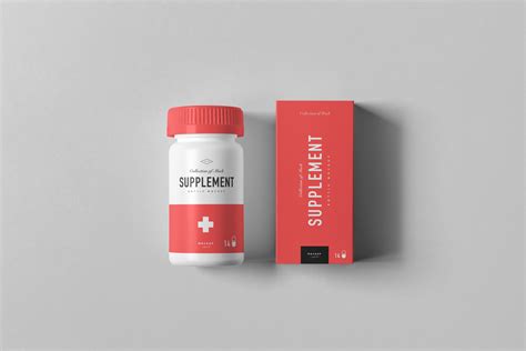 Supplement Jar And Box Mock Up 4 On Behance