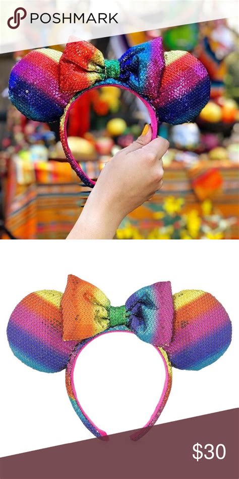 Rainbow Disney Collection Minnie Mouse Ears Minnie Mouse Ears Minnie