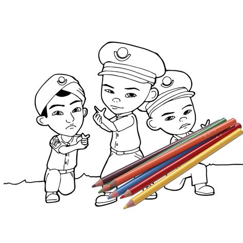 Jual Gambar Sketsa Mewarnai Upin Ipin Part 3 Seketsa Lukis Drawing