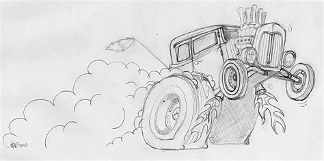 Hot Rod Sketches Of A Hotrod