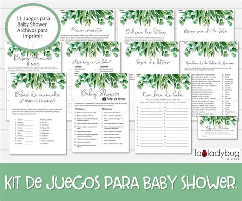 Juegos Para Baby Shower Archivos Pdf Jpeg Para Imprimir Etsy M Xico