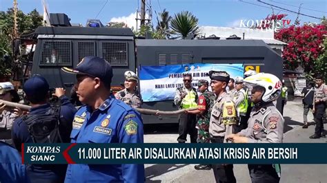 Polres Jembrana Distribusikan Liter Air Bersih Ke Banjar Panca