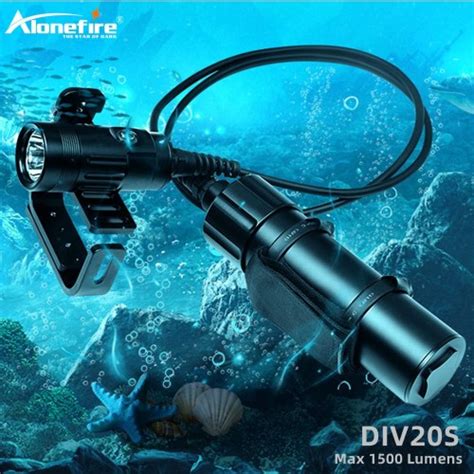 Alonefire Div S Diving Spotlight Cree Xhp Led Max Lm Underwater