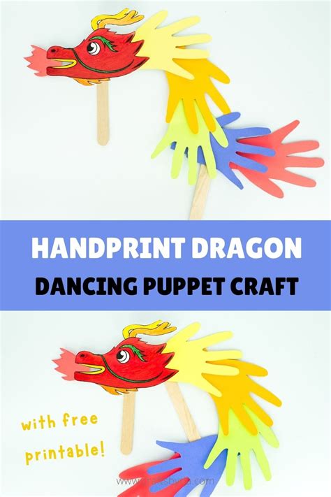 Chinese Dragon Puppet Kids Craft With Printable Dragon, 58% OFF