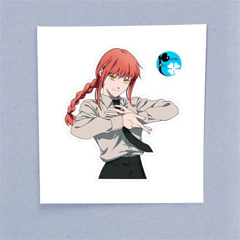 Makima III Chainsaw Man Laptop Sticker PureArtz