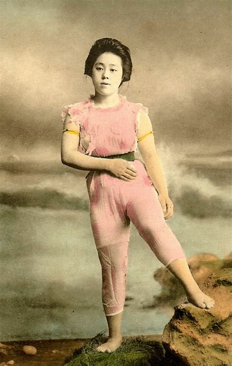 Japanese Swimsuit Girls Meiji Era Bathing Beauties Of Old Japan 6