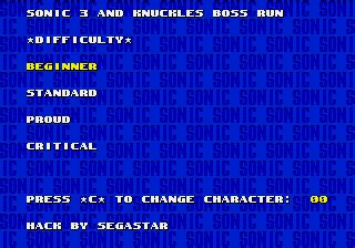 Play Genesis Sonic 3 & Knuckles Hack - Boss Attack Online in your ...