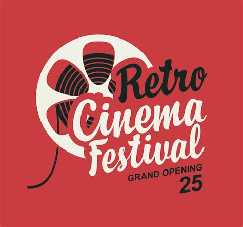 Cartaz Para Festival De Cinema Retr Vetor Premium