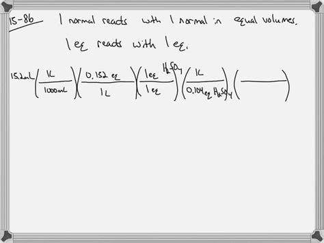 SOLVED What Volume Of 0 104 N H2 SO4 Is Required To Neutralize 15 2 ML