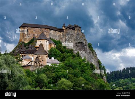 The Orava Castle In Slovakia Stock Photo Alamy
