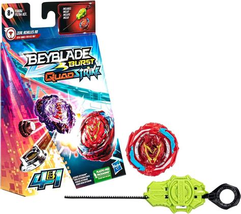 Beyblade Burst Quadstrike Zeal Achilles A8 Spinning Top