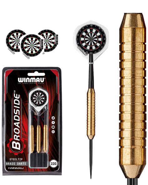 Winmau Broadside Brass Dart Set 22g Sgs