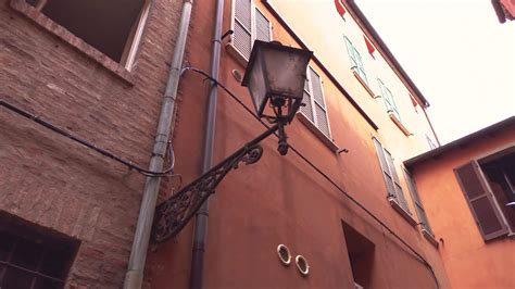 Street Lamp Detail In Via Delle Volte In Ferrara In Italy