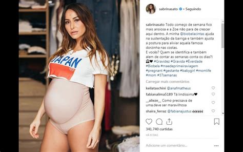 Grávida de 37 semanas Sabrina Sato posa nua Grávida de 37 semanas