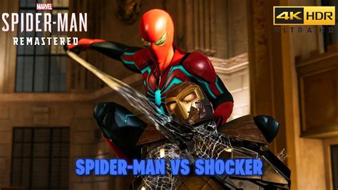 Spider Man Vs Shocker Boss Fight Spider Man Remastered K Fps