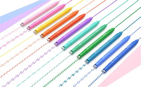 Aechy Colored Curve Pens For Note Taking Dual Tip Markers With