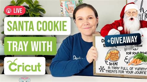 🥛 How To Make A Santa Cookie Tray With Cricut Youtube