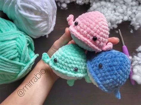 Crochet whale amigurumi pattern | Amigurumi Space