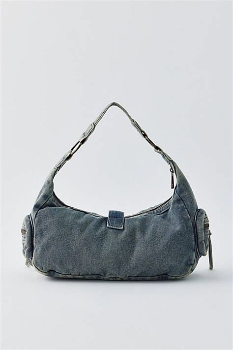 Silence Noise Jessa Denim Baguette Bag In Baguette Bag Bags