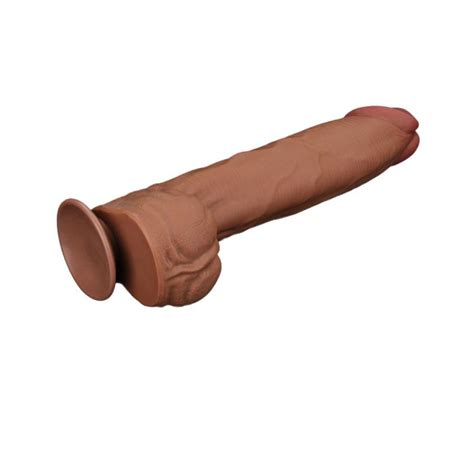 Realistische Dildo Sliding Skin 36 Cm Bruin Kopen Bij Sextoyland