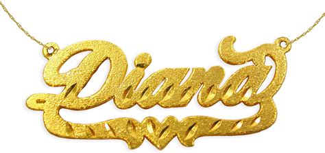 Custom Name Necklace 24k Gold Store