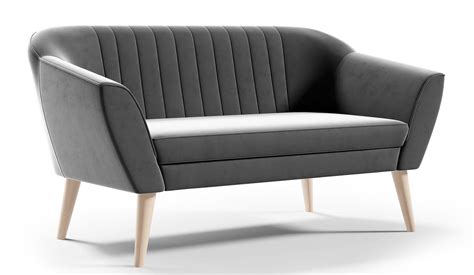 Sofa w stylu skandynawskim KAMO II 140 cm drewniane nóżki Meblini pl