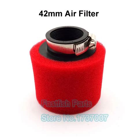 Double Foam Performance Air Filter Foam Straight Red Outside Black